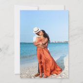 熱帯花ブライダルシャワー 招待状 (裏面)