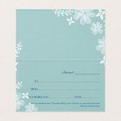 熱帯花マッサージギフトカード (内部フラット)