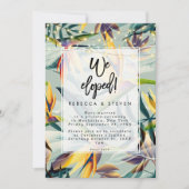 熱帯花ライト私達は招待駆け落ちしました 招待状 (正面)
