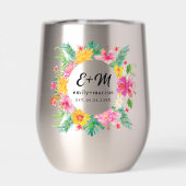 熱帯花リース結婚モノグラム (背面)