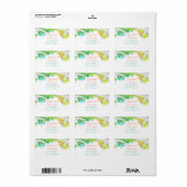 熱帯花住所 シール (フルシート)