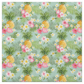 熱帯花及びパイナップル ファブリック (見本)