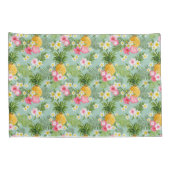 熱帯花及びパイナップル 枕カバー (裏面-右)