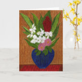 熱帯花束 カード (黄色い花)