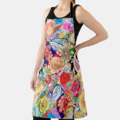 熱帯花柄 エプロン (インサイチュ)