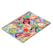 熱帯花柄 ノートブック (左側)