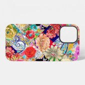 熱帯花柄 iPhoneケース (裏面横)