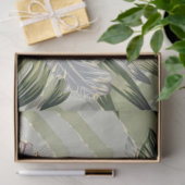 熱帯花模様デコページ 薄葉紙 (ギフト)