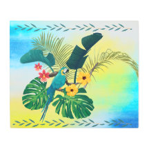 熱帯花模様葉ズオウム