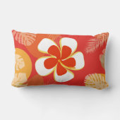 熱帯花装飾用クッション ランバークッション (裏面)