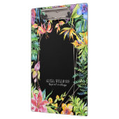 熱帯花金ゴールド幾何学模様 クリップボード (左)