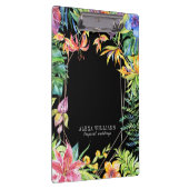 熱帯花金ゴールド幾何学模様 クリップボード (右)