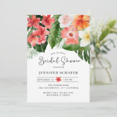 熱帯花離れ類ブライダルシャワー 招待状 (スタンド正面)