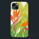 熱帯花|の極楽鳥 iPhone 13ケース<br><div class="desc">水彩画の熱帯花2の芸術家: ティムOToole</div>