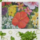 熱帯花 キッチンタオル (折り畳み)