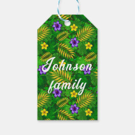 熱帯花 ギフトタグ