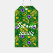 熱帯花 ギフトタグ (裏面)