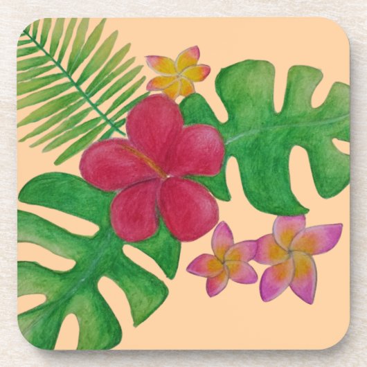 熱帯花 コースター (正面)