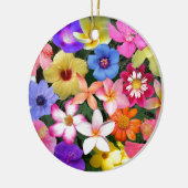 熱帯花 セラミックオーナメント (左)