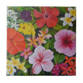 熱帯花 タイル (正面)