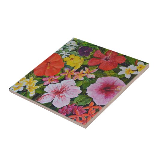 熱帯花 タイル (側面)