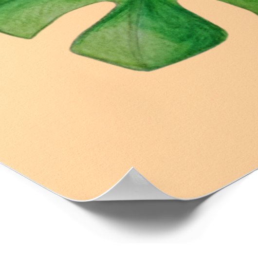 熱帯花 ポスター (角)