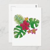 熱帯花 ポストカード (正面/裏面)