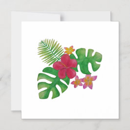 熱帯花 マグネット招待状