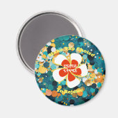 熱帯花 マグネット (正面/裏面)