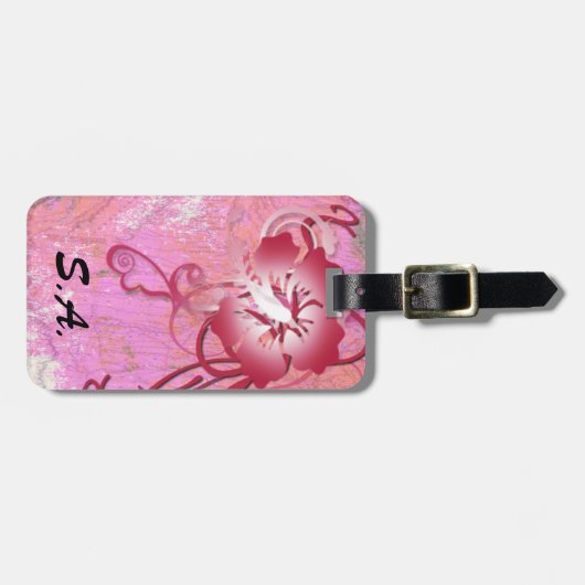 熱帯花 ラゲッジタグ (正面横)