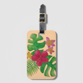熱帯花 ラゲッジタグ (正面縦)
