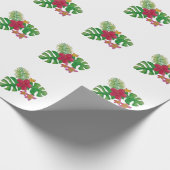 熱帯花 ラッピングペーパー (角)