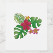 熱帯花 ワインラベル (シングルラベル)