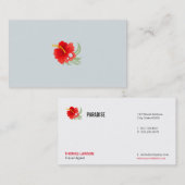 熱帯花 名刺 (正面/裏面)