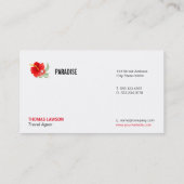 熱帯花 名刺 (裏面)