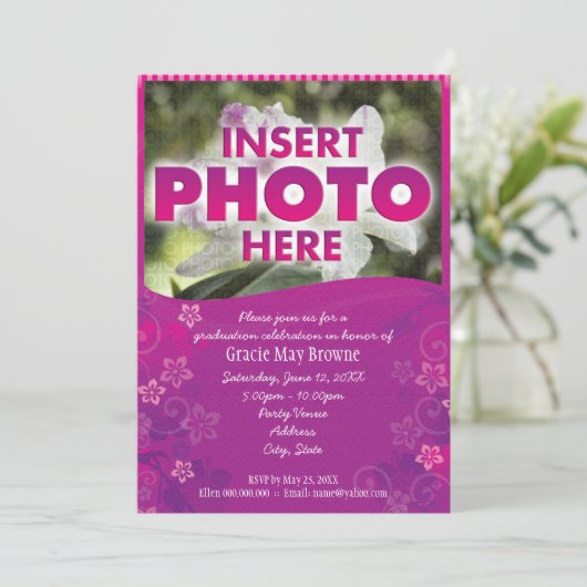 熱帯花 招待状 (スタンド正面)