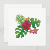 熱帯花 招待状 (正面/裏面)