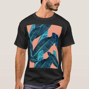 熱帯花、植物性のシームレスな背景。 Tシャツ