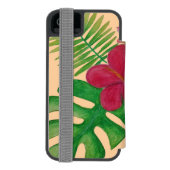 熱帯花 INCIPIO iPhoneウォレットケース (フォリオ裏面)