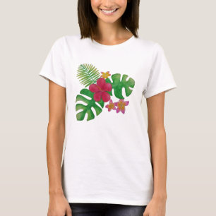 熱帯花 Tシャツ