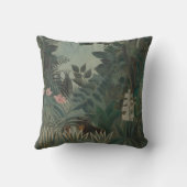 熱帯芸術的ジャング絵画ス クッション (裏面)