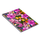 熱帯葉および花 ノートブック (右側)