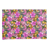 熱帯葉および花 枕カバー (正面右)