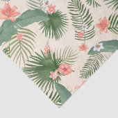 熱帯葉と花のジャングル模様   薄葉紙 (詳細)