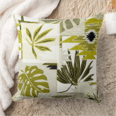 熱帯葉のオーナメント元素。 クッション (ブランケット)