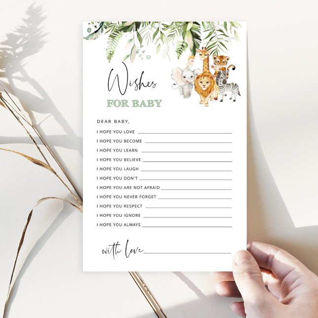 熱帯葉のサファリの動物がベビーを願う (クリエイターアップロード済み)