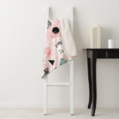 熱帯葉のシマウマのタイ染料パターン シェルパブランケット (インサイチュ)