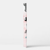 熱帯葉のシマウマのタイ染料パターン Case-Mate iPhoneケース (裏面 / 右)