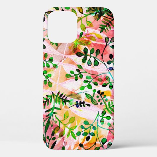 熱帯葉のパターンを繰り返す。芸術的写真 Case-Mate iPhoneケース (裏面)