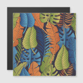 熱帯葉のフローラ、シームレスなパターン。 (正面/裏面)